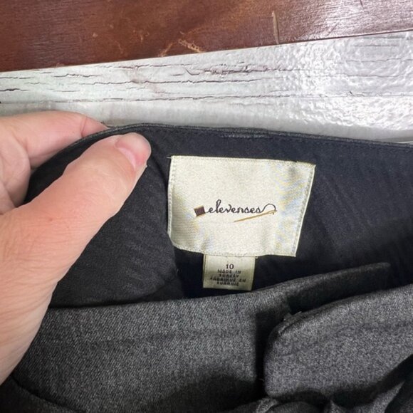 Anthropologie elevenses 10 Cropped Wide-Leg Pants with Tie Belt - Picture 4 of 7